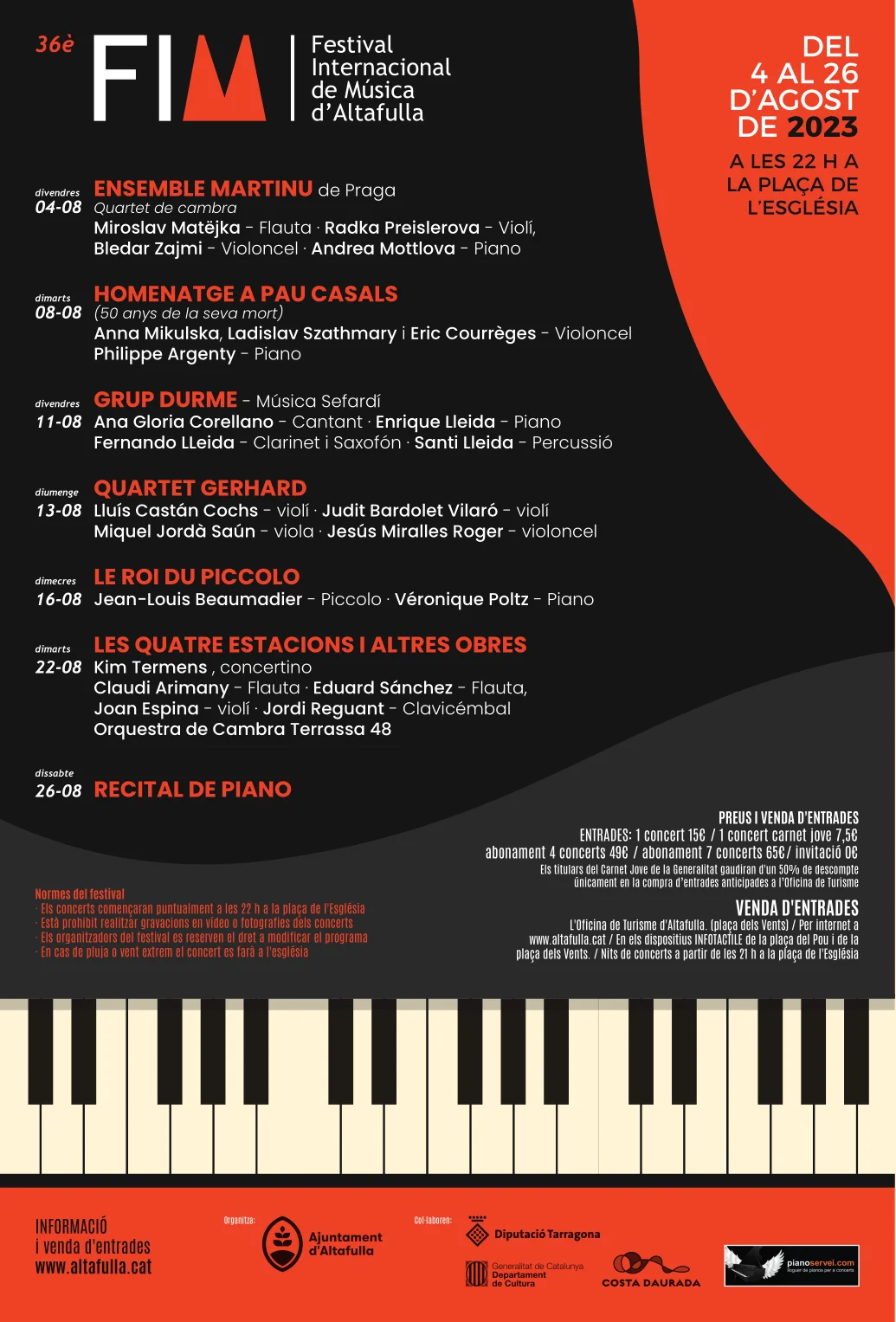 Festival Internacional de Música Altafulla 2023