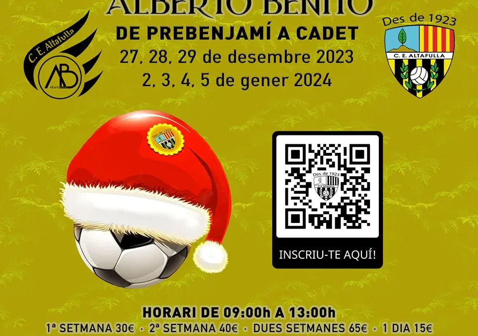 Tecnificación Futbol Alberto Benito Navidad 2023