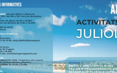 Agenda actividades Altafulla Julio 2024