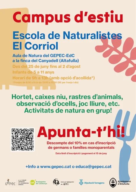 Campus Escola Naturalista Altafulla Estiu 2024