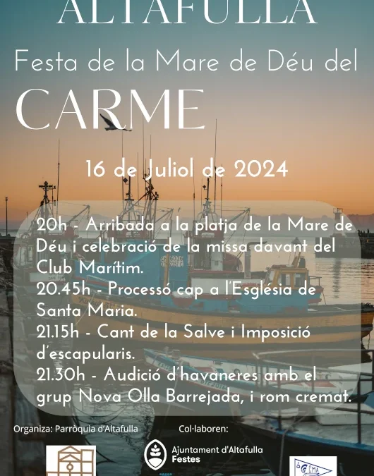 Fiesta de la Virgen del Carmen Altafulla 2024
